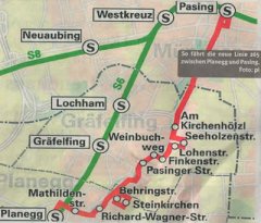 Grossansicht in neuem Fenster: MVV-Bus 265 Haltestellen