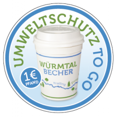 Würmtal Becher Aufkleber