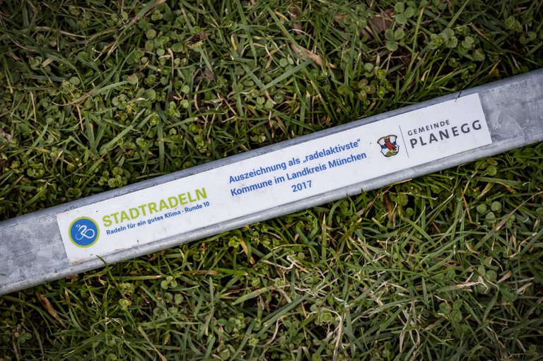 Mobile Radlständer Schild