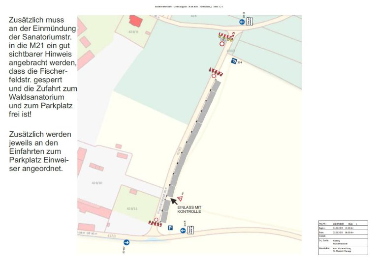 Umleitung Johannisfeuer