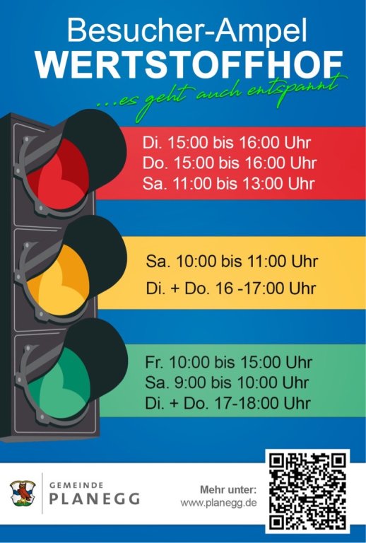 Besucherampel Wertstoffhof Besucherampel Wertstoffhof
